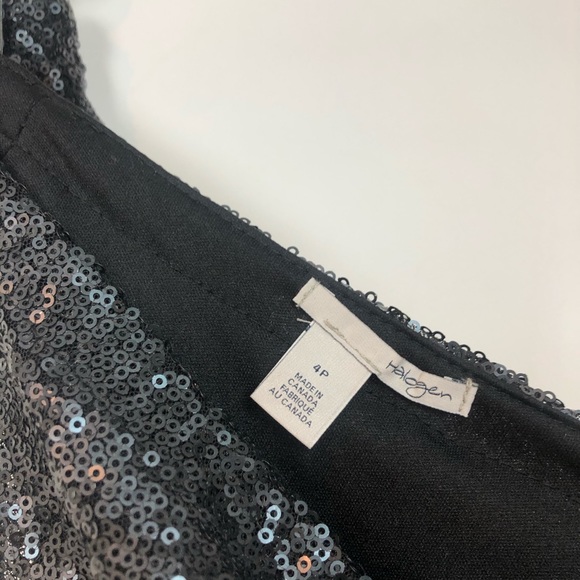 Halogen Black Metallic Sequin Skirt 4P - Picture 5 of 8